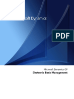 Electronic Bank Management: Microsoft Dynamics GP
