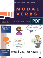 Class IX: Modals