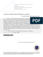 A Review of Bird Control Methods at Airports: Areviewofbirdcontrolmethodsatairports