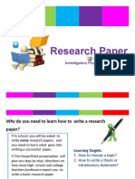 Research Paper: Investigatory Project