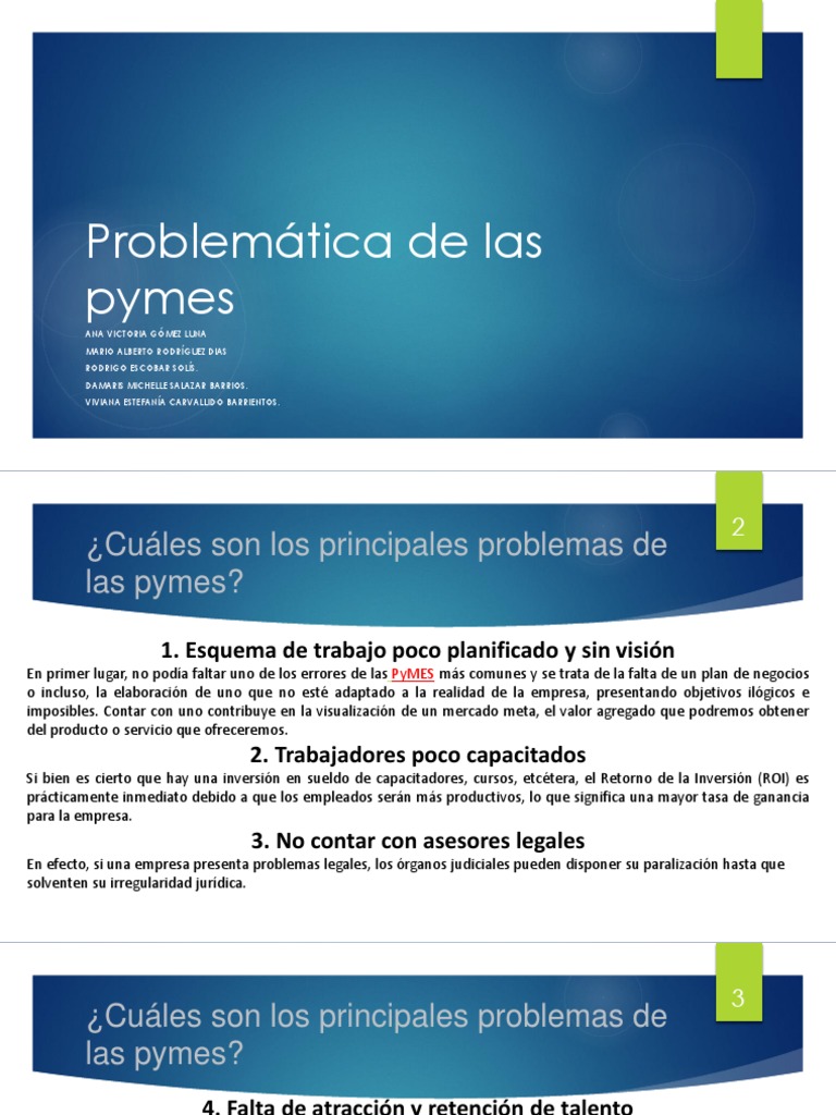 Problemas Clave de PyMEs en México | PDF | Pequeñas y medianas empresas ...