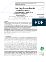 Investigating The Determinants of Firm Performance: A Qualitative Comparative Analysis of Insurance Companies