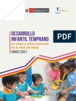 Desarrollo Infantil Temprano ENDES 2021