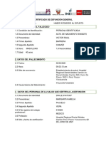 Certificado de Defunción General