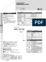 WB500 Series Specifications・How to order・Dimensions (0.3MB)