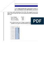 Use A Cell Reference or A Single Formula Where Appropriate in Order To Receive Full Credit. Do Not Copy and Paste Values or Type Values, As You Will Not Receive Full Credit For Your Answers