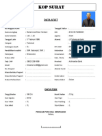 Formulir Biodata Atlet M. Akbar H