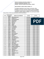 Sports 2022 CV Schedule-II