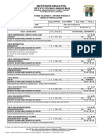 Institucion Educativa Instituto Tecnico Industrial: Informe Académico - Informe Periodo 2 Carrillo Parra Salome