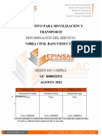Epinsac Proc. 001e - 2020 - Instructivo Movilizacion y Transporte