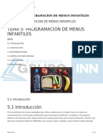 Tema 5 Programacion de Menus Infantiles