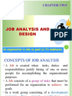 Job Analysis and Design: Chapter Two