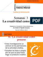 SEMANA 3. La Creatividad Como Proceso.