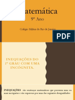 Inequação Do 1º Grau e Graficos