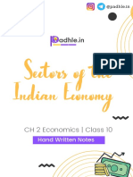 Indian Economy Sectors Class 10 Notes