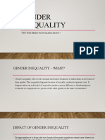 Gender Inequality: Why This Needs To Be Talked About ?