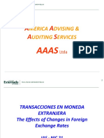 IAS 21 - Transacciones en Moneda Extranjera