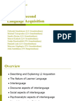 First and Second Language Acquisition - 1