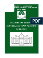 Balochistan Building Control and Town Planning Rules, 2022