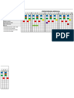 Cronograma de Mantenimiento Mensual