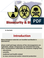 Biosafety and Biosecurity Lec. 1 by Dr. Alaa Radhi