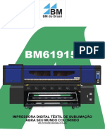 Impressora digital têxtil de 610m2/h