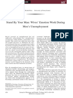 Stand by Your Man: Wives' Emotion Work During Men's Unemployment