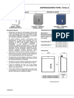 Mediclinics Porta Papel Toalla DT0202 DT0203 CS RAL