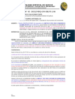 Informe  Nº 43 de la supervisión y liquidacion de proyectos de inversión