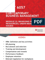 Module 11 - Managing Human Resources - Union Management Issues