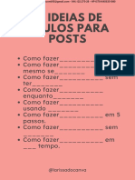 Bônus Ideias de Titulos Para Posts