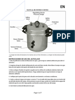 25-125NE-AL IFU Autoclave Pressure Cooker Type ES