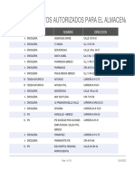 Establecimientos Autorizados para El Almacenamiento y Distribuci N de Medicamentos