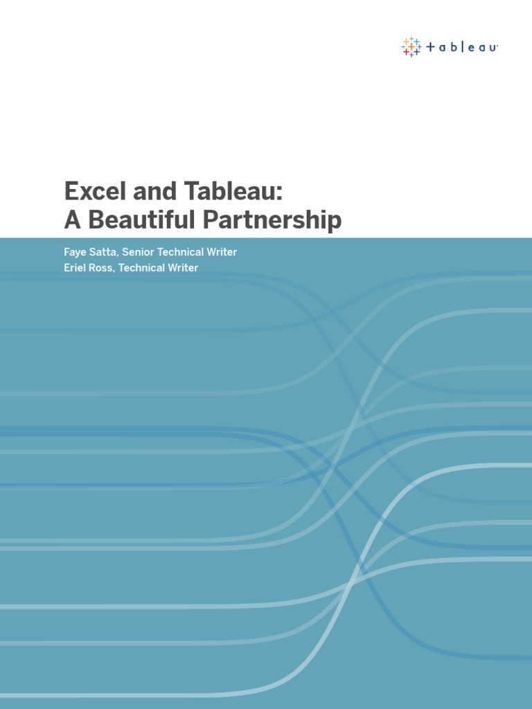 Excel and Tableau Integration Guide | PDF | Microsoft Excel | Analytics