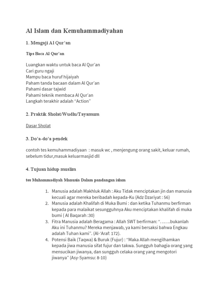 Materi Al Islam dan Kemuhammadiyahan | PDF | Filsafat