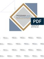 Programa Anual de Actividades ASF 2022
