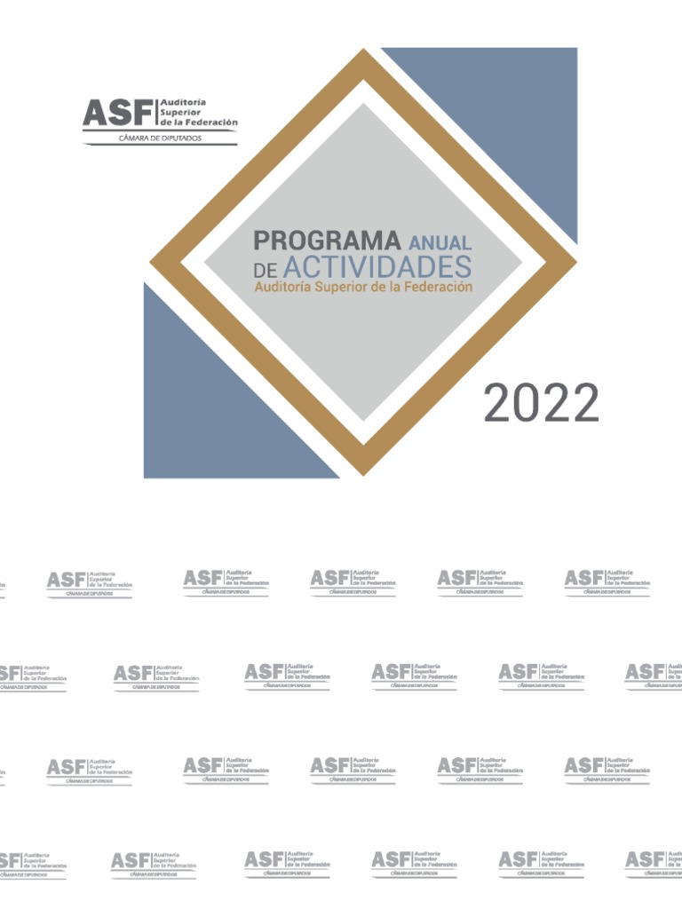 Programa Anual de Actividades ASF 2022 | PDF | Gobierno