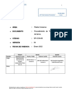 SP-CON-06 Procedimiento de Trabajo Desecargador de Tarros