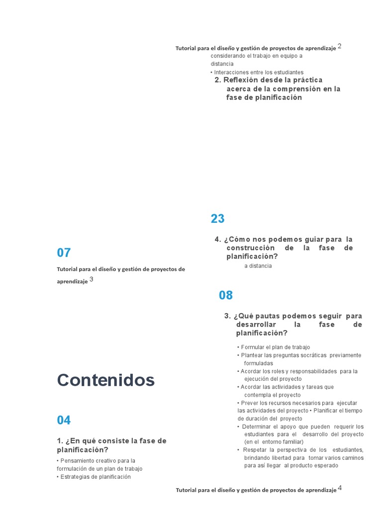 FASE 03 - Planificación Del Proyecto de Aprendizaje | PDF | Aprendizaje ...