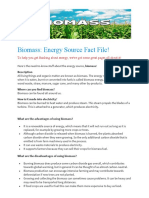 Biomass: Energy Source Fact File!: To Help You Get Thinking About Energy, We've Got Some Great Pages All About It!