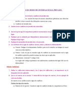 Cuestionario DIP: conflicto leyes-jurisdicción