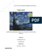 "Starry Night": A Review and Critique of One of The Famous Paintings in The World