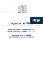 Agenda del Pleno de 04-08-2022