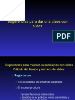 Sugerencias para dar clases con slides