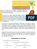 Miguel de Cervantes Saavedra para Sexto de Primaria