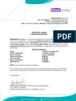 Certificado Laboral - Manuela