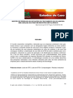 Gestão de Resíduos de Estações de Tratamento de Efluentes: Uma Análise de Etedi em Indústria Metalúrgica