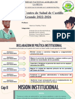 PEI Del Centro de Salud de Castillo Grande 2022-2026: Facultad de Ciencias Economicas Y Administrativa