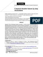 Differentiation of Physical Education Lessons by Body Mass Index of Schoolchildren