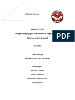 Pratiques Pédagogiques D'observation en Langue Française.